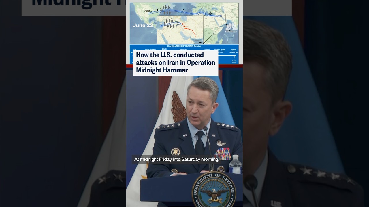 How the U.S. conducted attacks on Iran in Operation Midnight Hammer