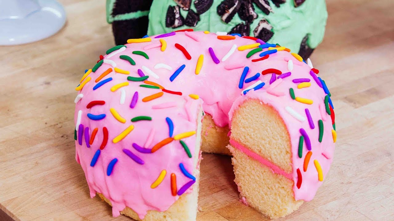 GIANT Donuts With A Twist! | HUGE Desserts | How To Cake It Step By Step