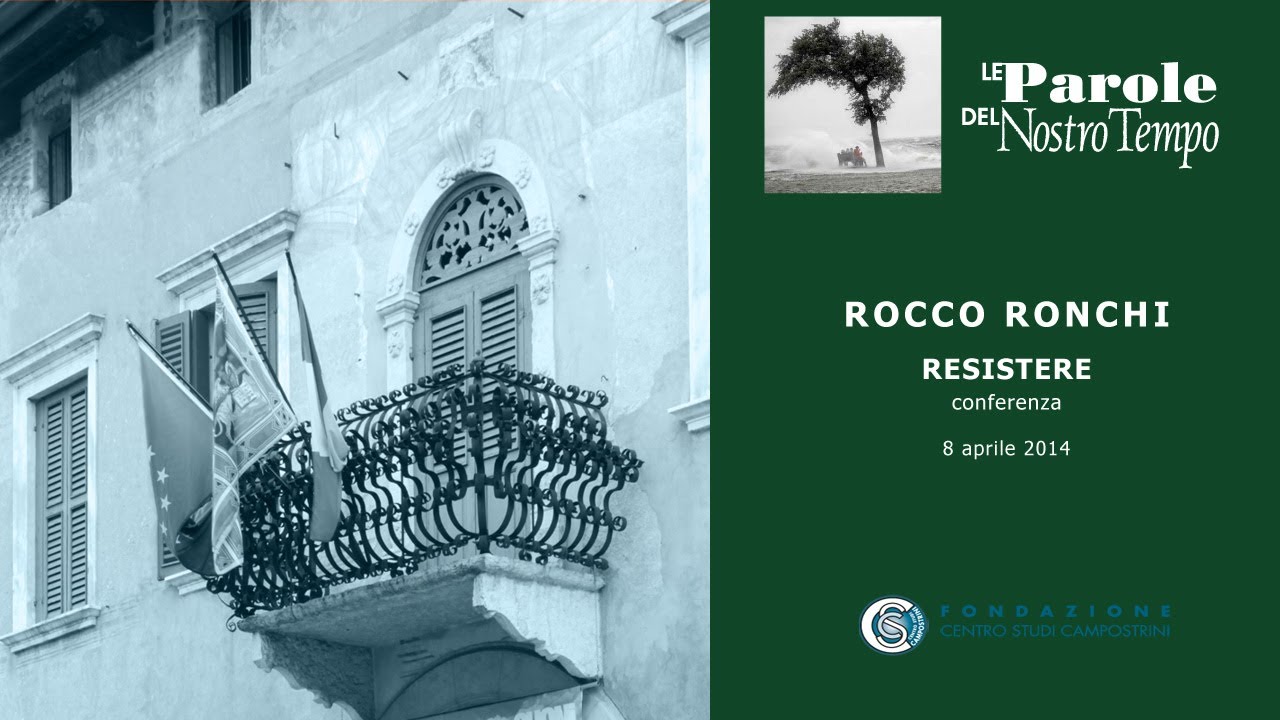 Rocco Ronchi - Resistere, 8 aprile 2014