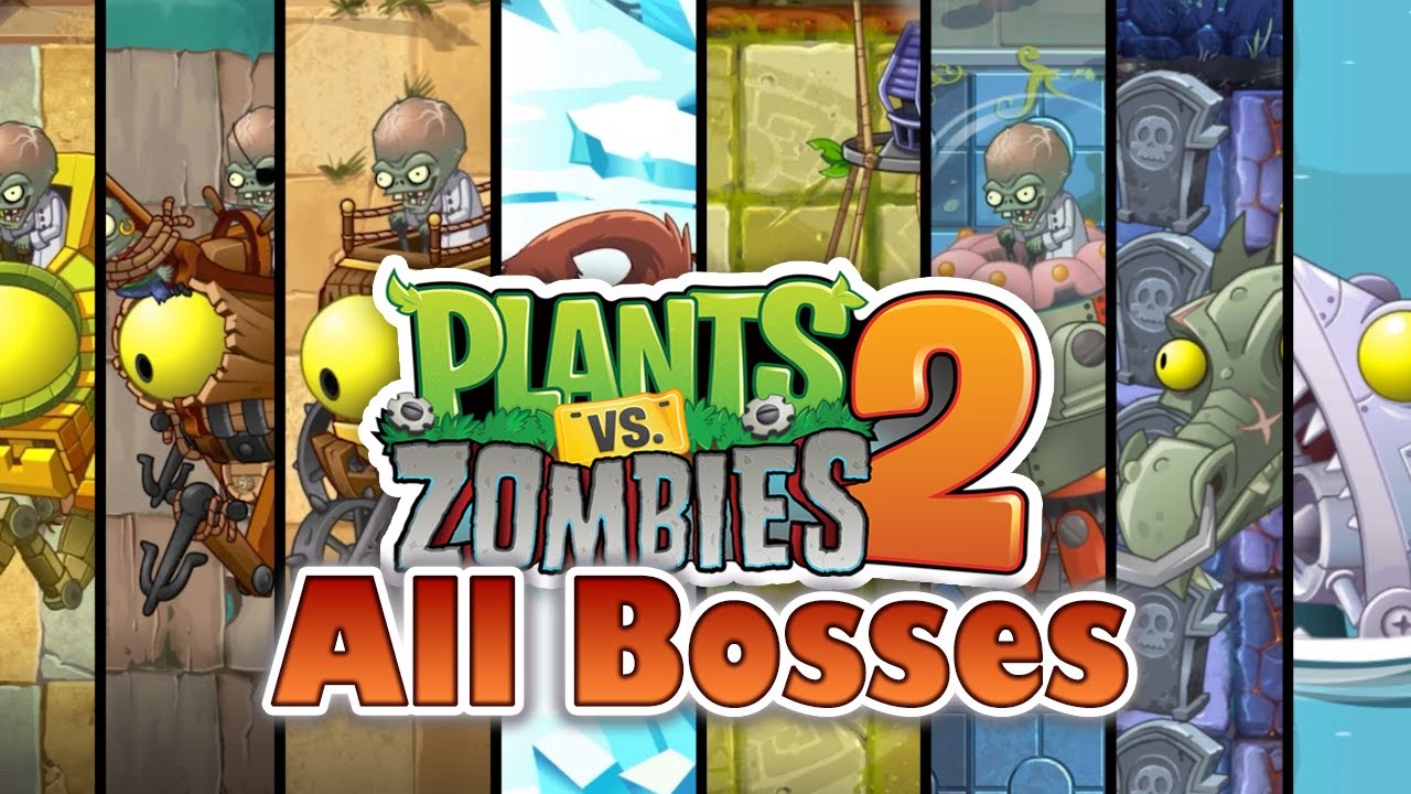 Plants vs Zombies 2 - ALL BOSSES + DIALOGUE [4K HD]