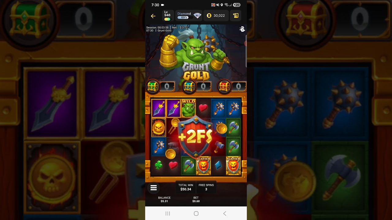 Отлично * Grunt Gold * Бонус за ставку 0,60 * Казино Бетти * Как всё прошло?