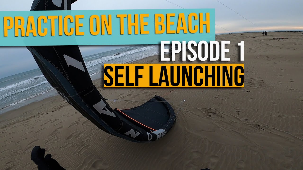 Kitesurf - Décoller seul - S'entrainer sur la plage (Episode 1)