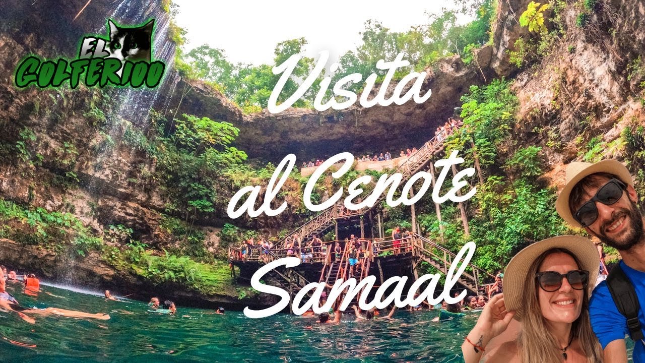 Españoles visitan el cenote Saamal en Valladolid 🇲🇽| Golferioo