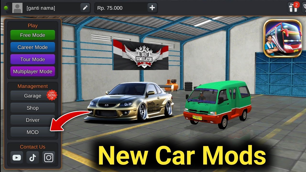 Как добавить мод на автомобиль в Bus Simulator Indonesia 2026 | Мод на автомобиль в Bus Simulator...