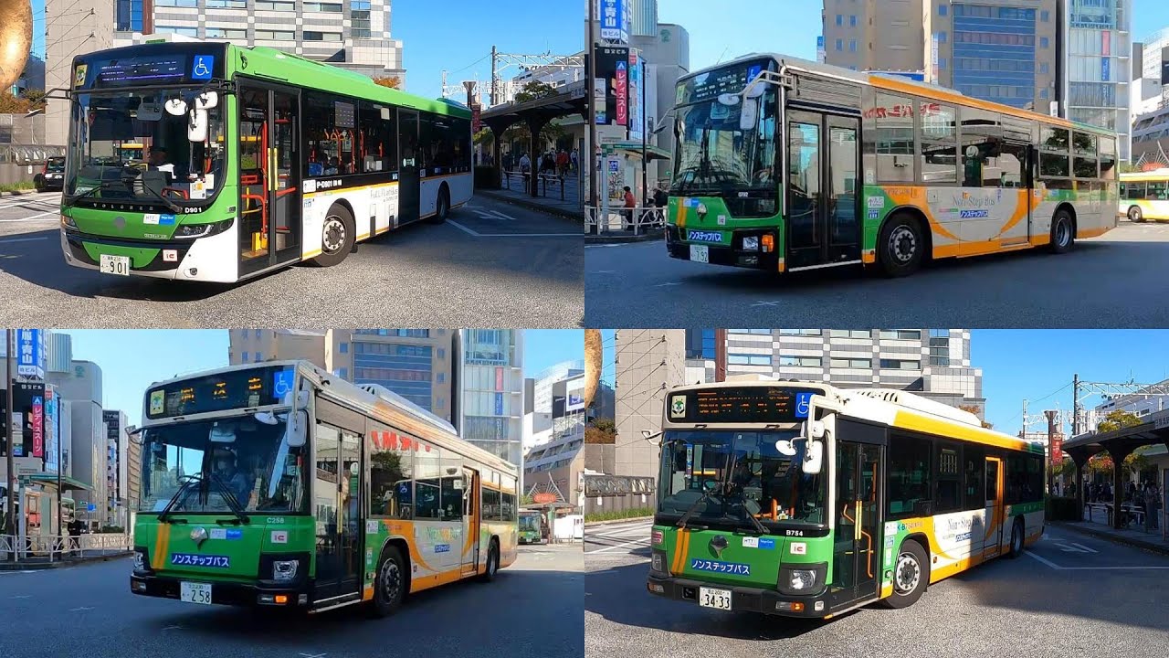 都営バスがいっぱいやって来る　錦糸町駅前  2022 11