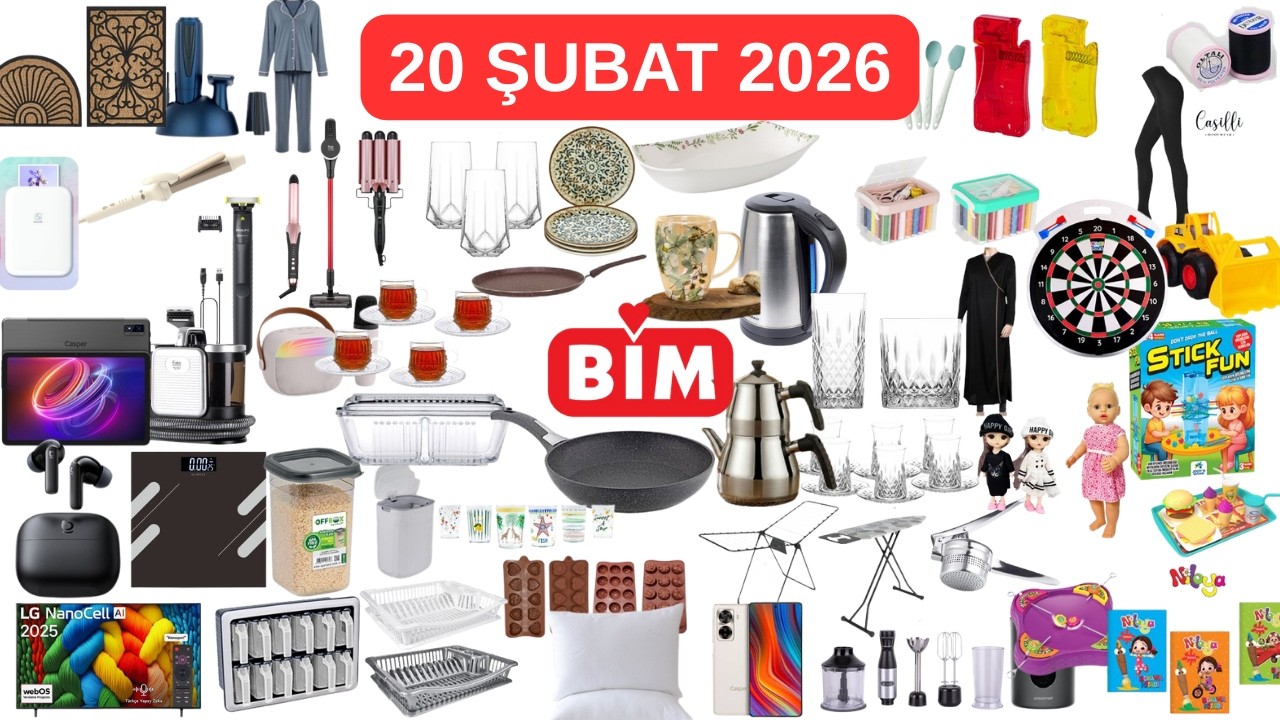 BİM 20 Şubat Aktüel – Katalog ÇIKTI