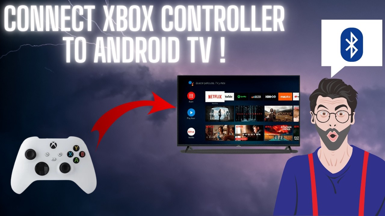 How to connect your Xbox controller to an Android TV  | Wireless Method |