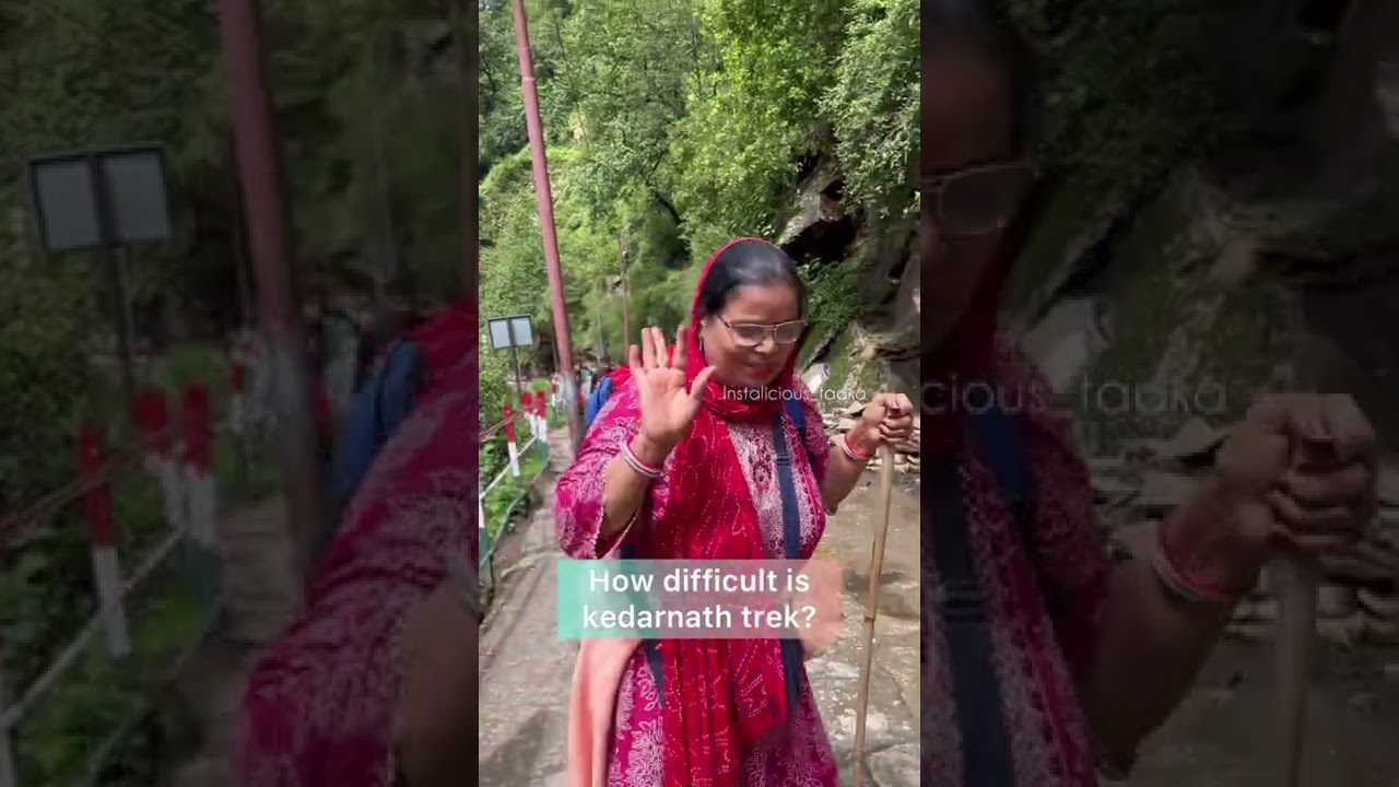 How difficult is kedarnath trek?? Read description👇🏻 #kedarnath #kedarnathtrek #yt #ytshorts