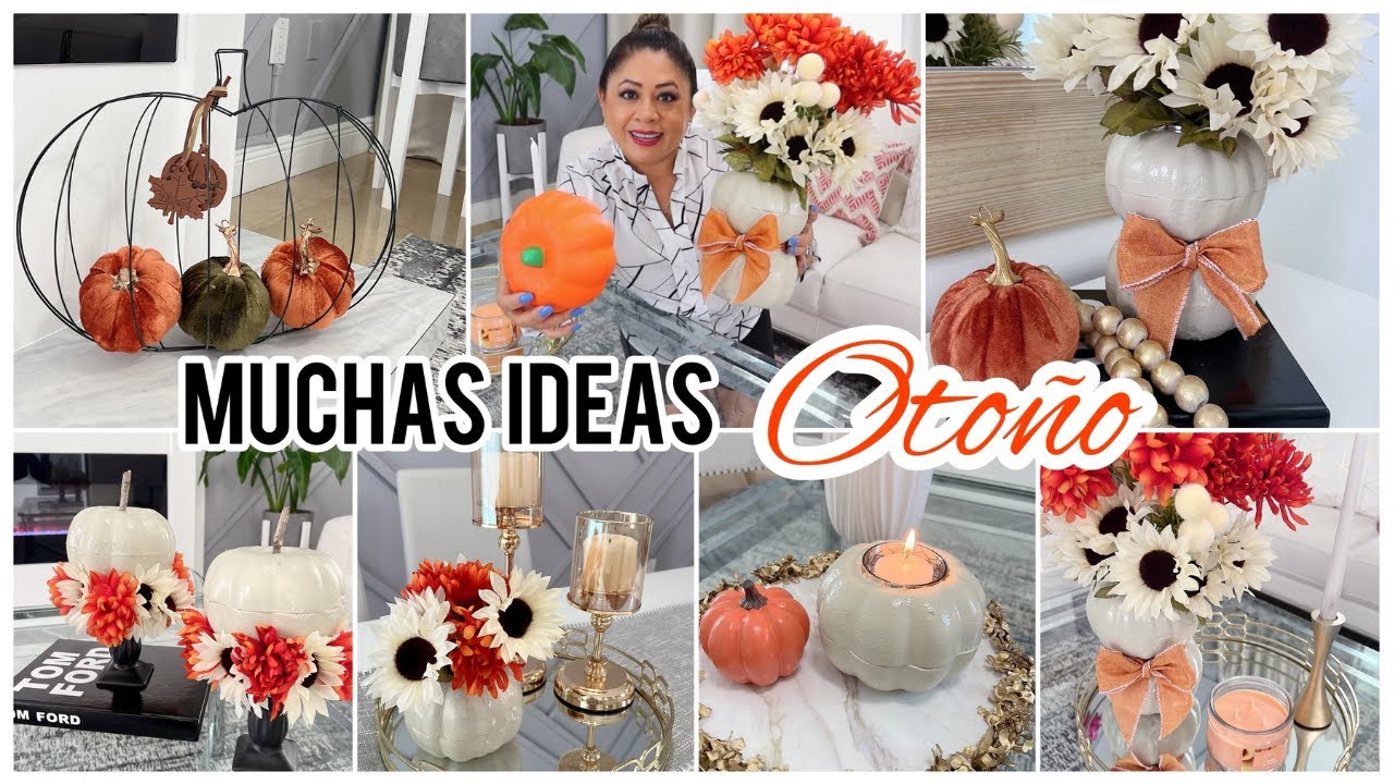 DIYs PARA DECORAR EN OTOÑO 🍁 FACILES RAPIDAS Y ECONOMICAS