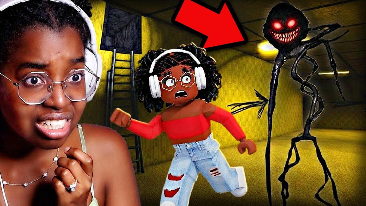 I TRIED TO SURVIVE THE BACKROOMS IN ROBLOX (impossible...)