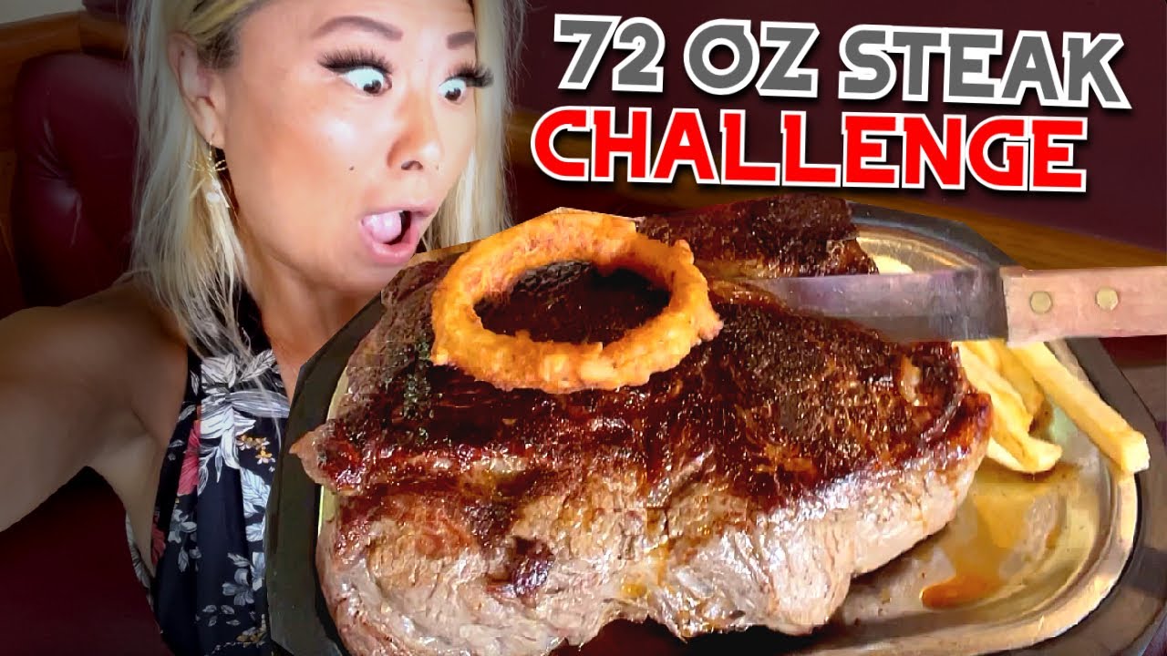 MASSIVE 72 OZ STEAK CHALLENGE at Sayler's Counter House in Portland, OR!! #RainaisCrazy