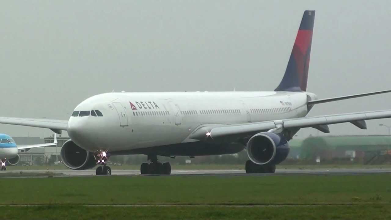 Delta - A330-300 - Takeoff from Amsterdam