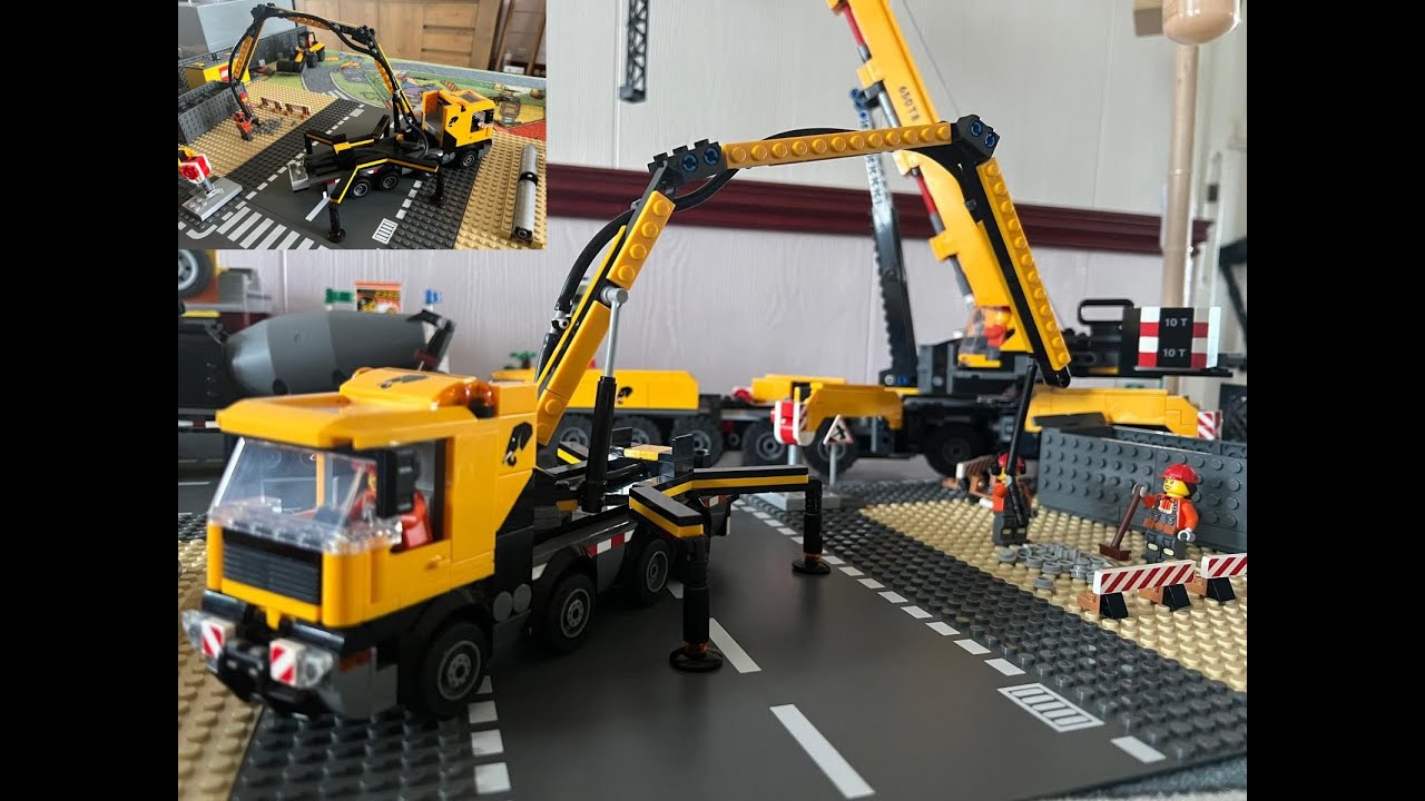 LEGO 60478 Бетоносмеситель-насосная машина MOC/MOD 4