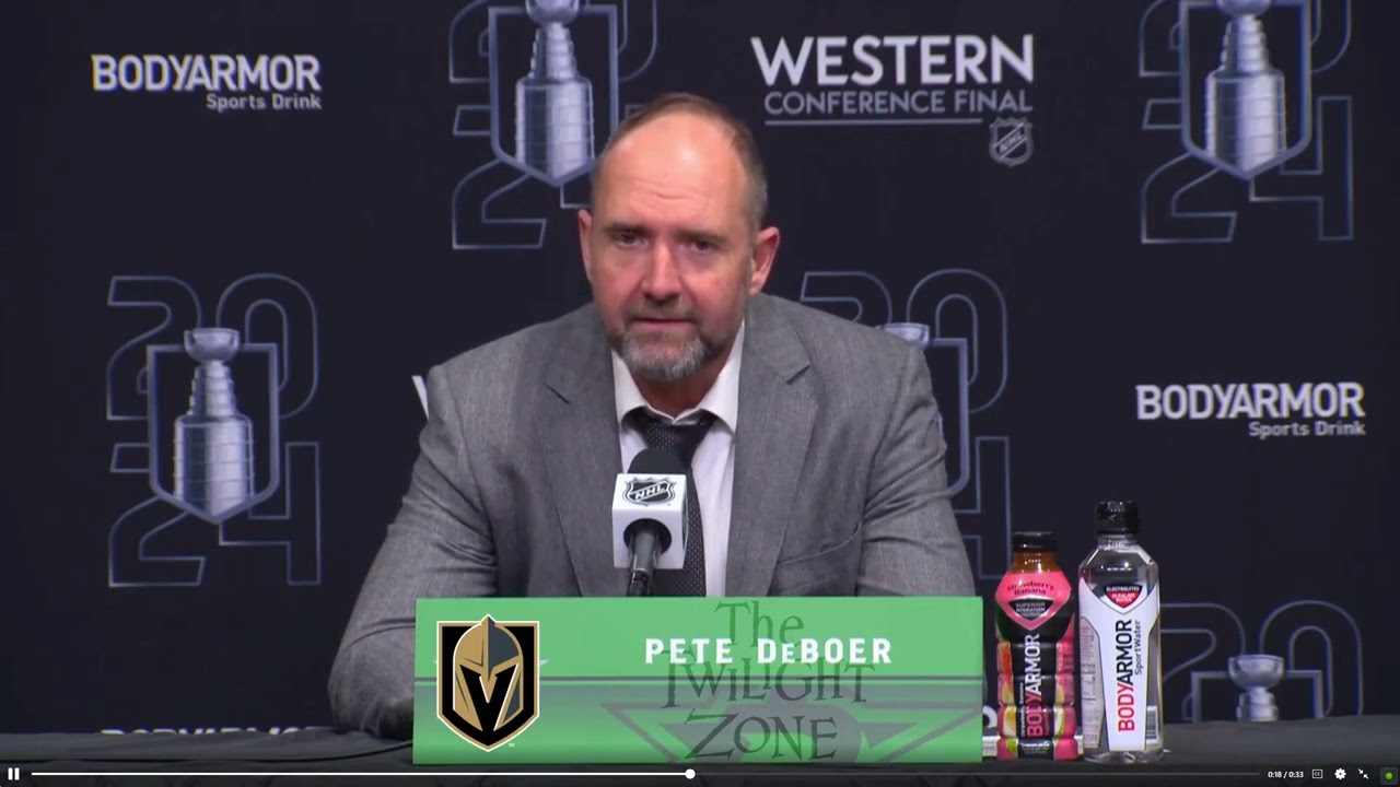 Islanders are about to enter, The Pete DeBoer Twilight Zone