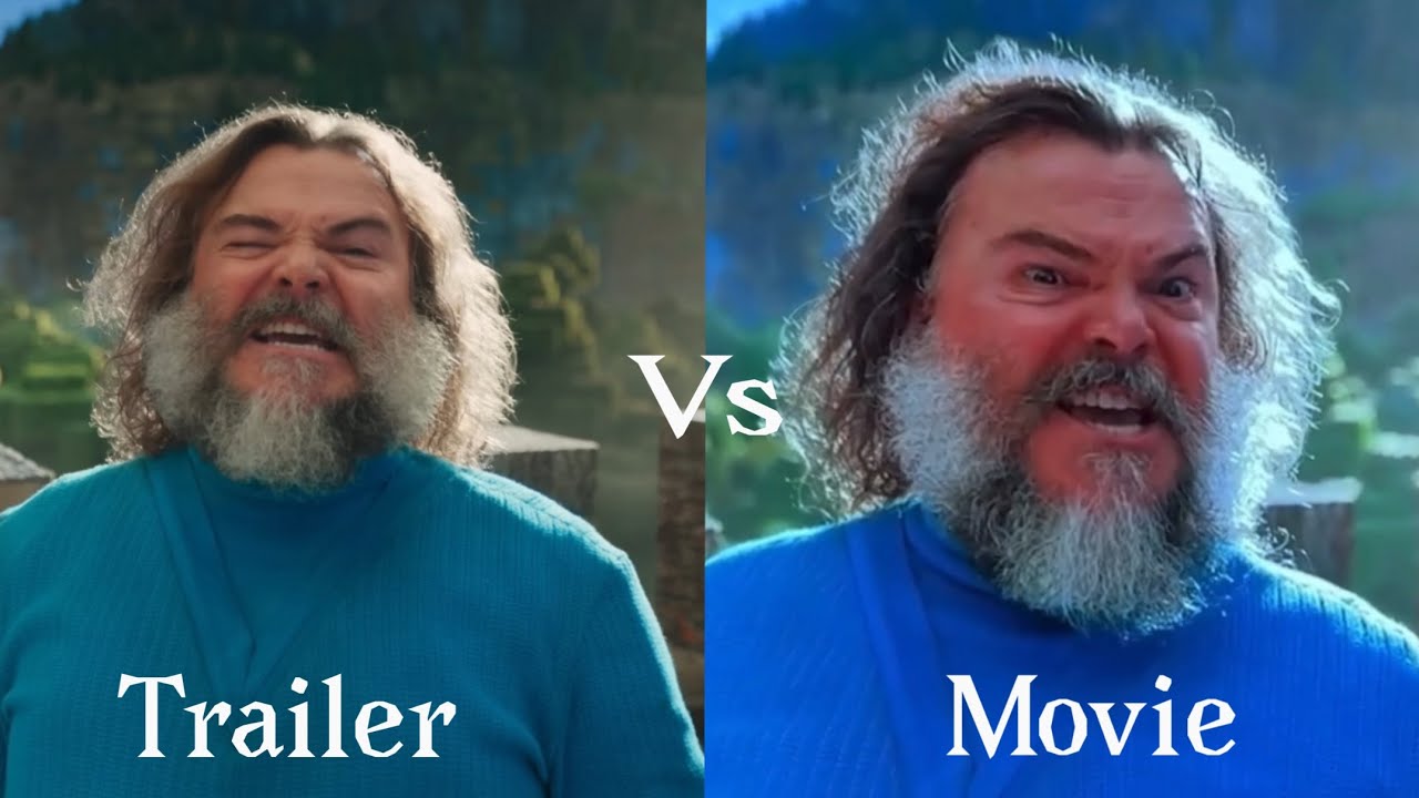 “I… am STEVE” A minecraft movie trailer vs movie comparison @WarnerBros (MOST VIEWED VIDEO)