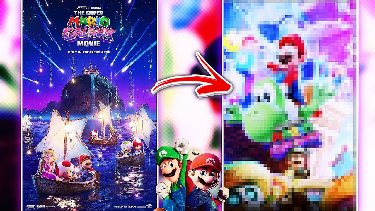 Making a Custom SUPER MARIO GALAXY Poster! (Looks better than the real one!) #6