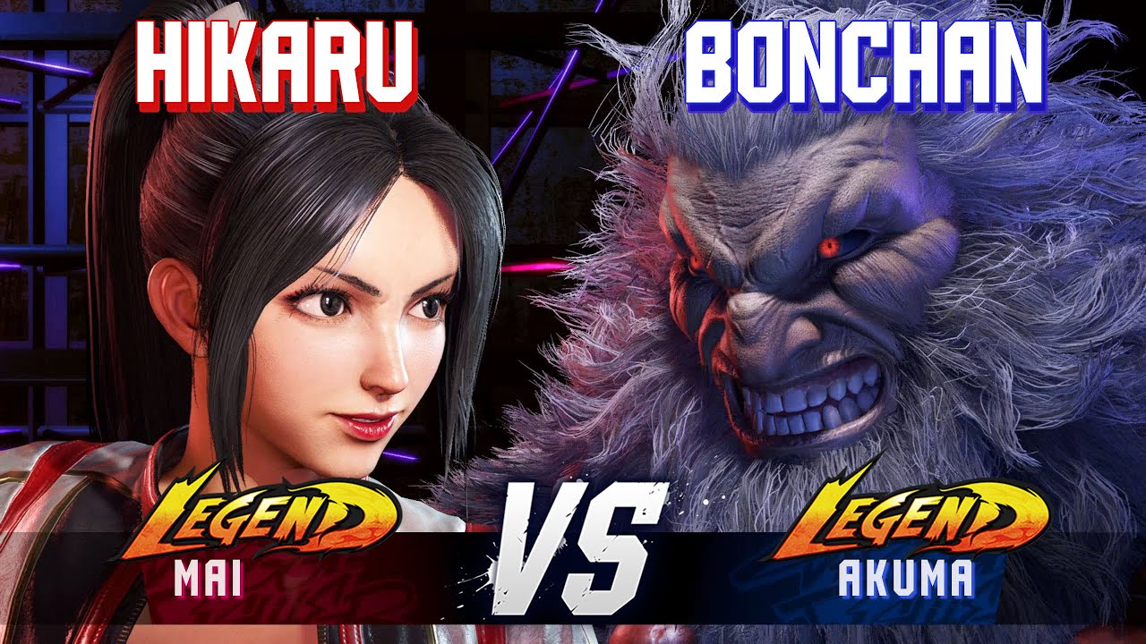SF6 ▰ HIKARU (Mai) vs BONCHAN (Akuma) ▰ High Level Gameplay
