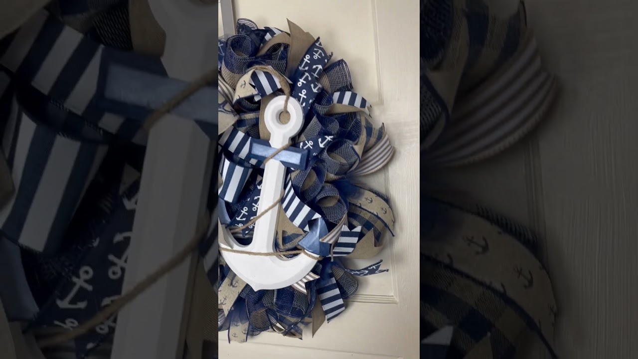 Nautical wreath #nautical #nauticaldecor #rachelsuniquecrafts