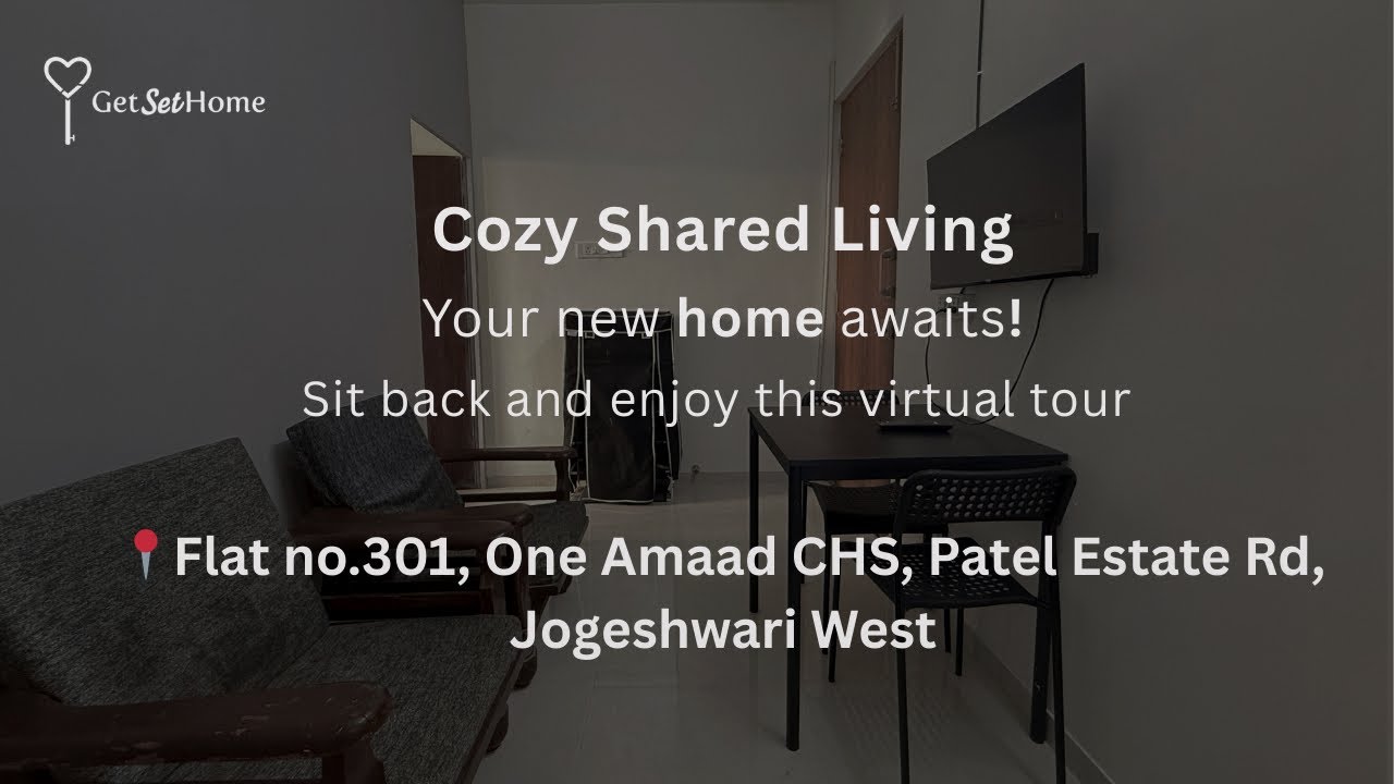 PG in Jogeshwari West -1.5 BHK Fully Furnished Apartment Tour 