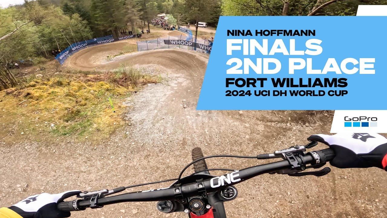 GoPro: Nina Hoffmann was on fire! 2nd Place FINALS - Fort William - '24 UCI DH MTB World Cup