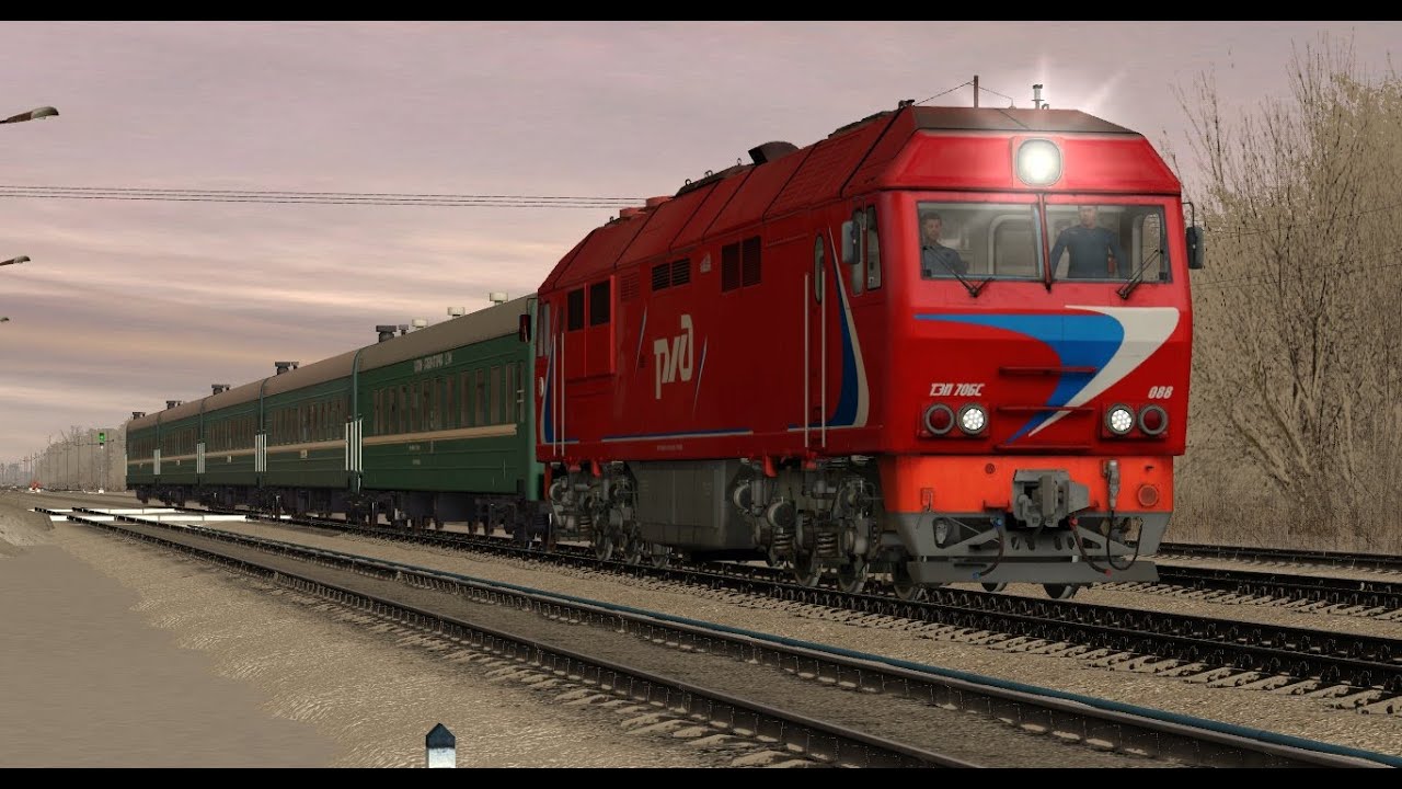 Запуск ТЭП70БС-088 в trainz 2012