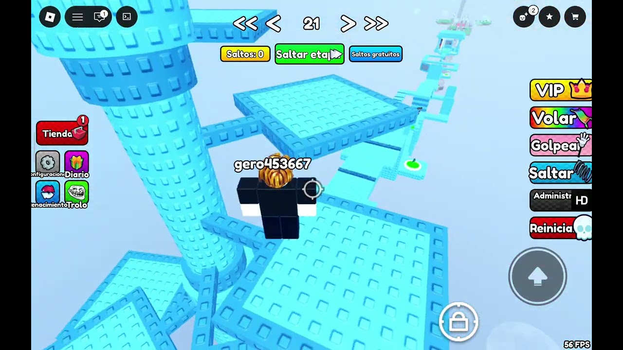 Jugando obby imposible