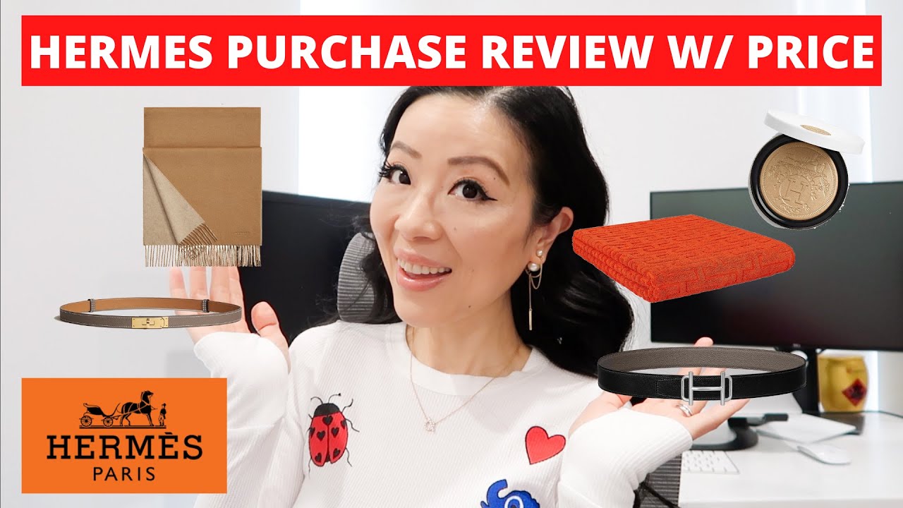 HERMES PURCHASE REVIEW WITH PRICE | Hermes home, accessories, make up and kelly belt etc