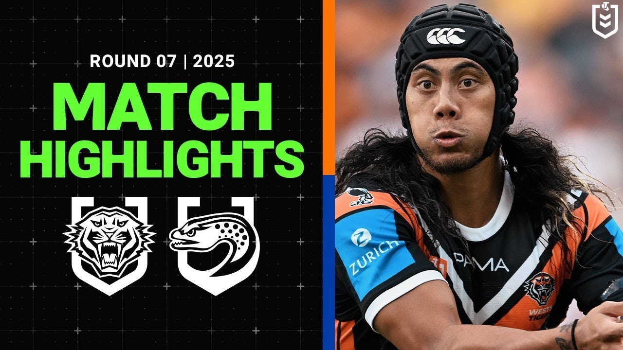 NRL Highlights | NRL Match Highlights 2025 | Wests Tigers v Eels | Round 7