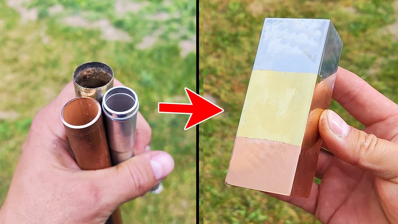 Triple  Metal Meltdown Casting Brass Copper Aluminum Ingot