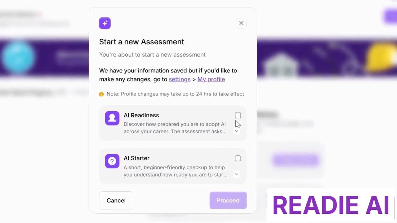Get Your AI Readiness Score | How Readie&rsquo;s AI Readiness Assessment Works (Full Walkthrough)