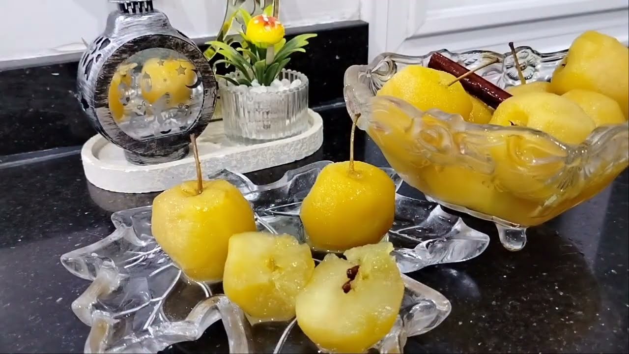 سلسلة تحضير رمضان part1 وصفة تحضير تفاح لحم لحلو معسل للقلب مقادير مضبوطة