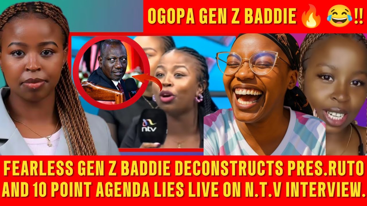 OGOPA GEN Z BADDIE💥😂.THIS GIRL HAS GRILLED PRES.RUTO PALE N.T.V VIPROPER😂FEARLESS GEN Z.