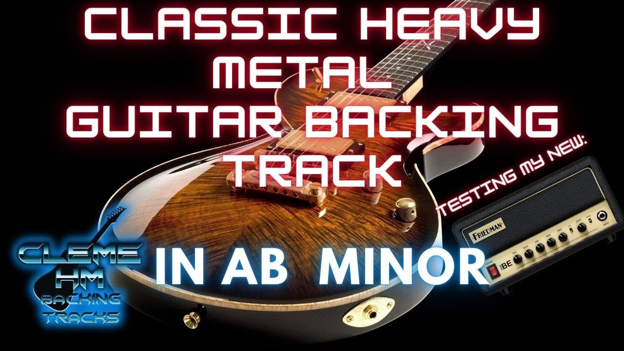 Classic heavy metal backing track in Ab minor 100 bpm