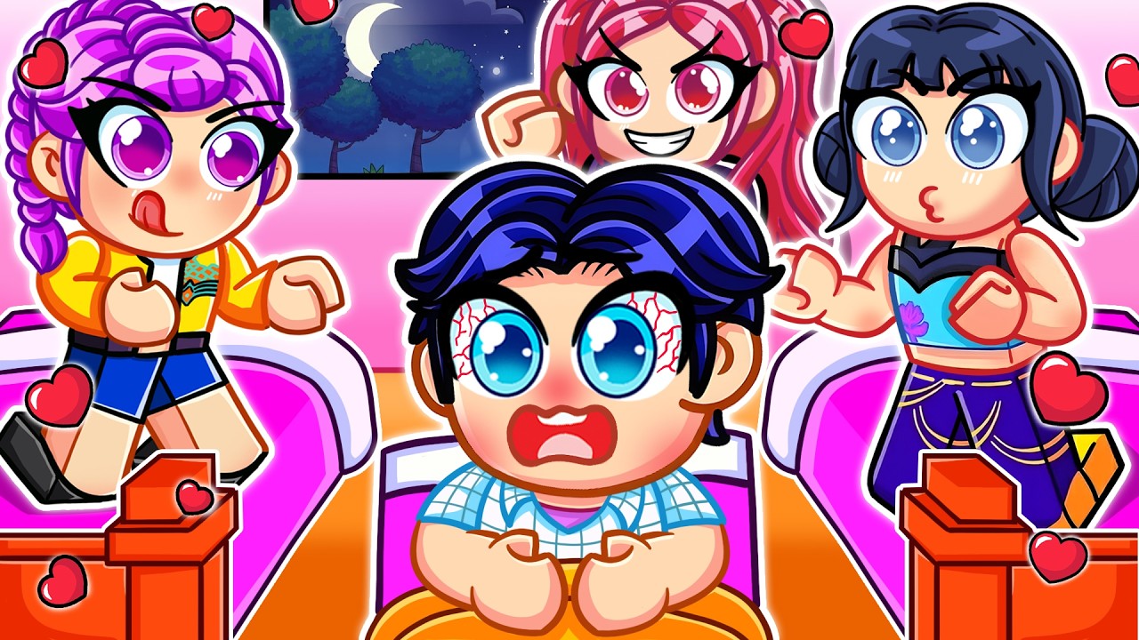 JINU Snuck into a GIRLS ONLY SLEEPOVER in Roblox! | Kpop Demon Hunters