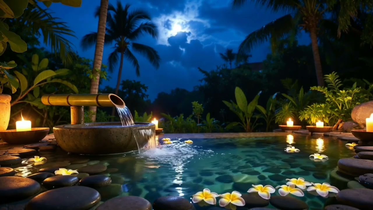 Soft Music & Waterfall Sounds for Sleeping, Meditation🌊🎵Relaxing Sounds for Deep Sleep,Stress Relief