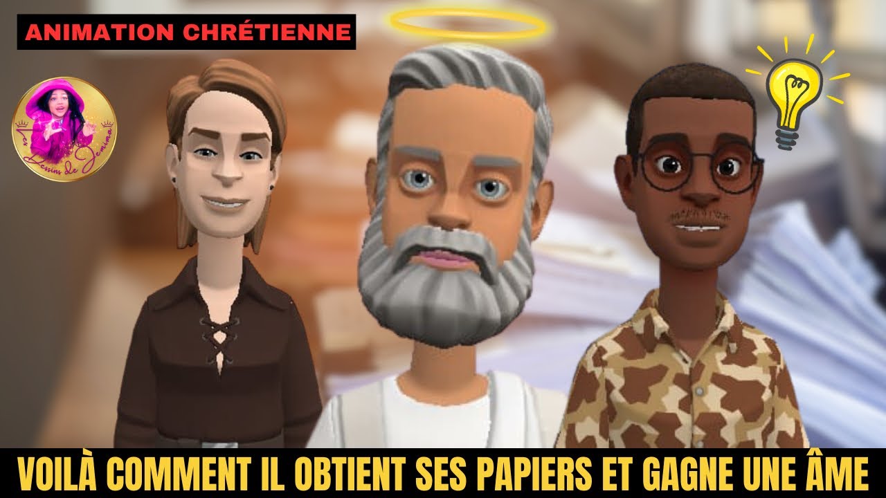 VOIL&Agrave; COMMENT IL OBTIENT SES PAPIERS ET GAGNE UNE &Acirc;ME PAR LA GR&Acirc;CE DE DIEU. ( ANIMATION CHR&Eacute;TIENNE )