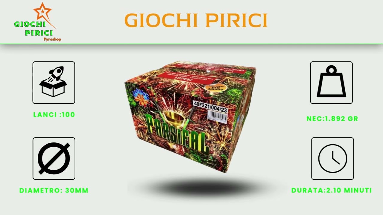 Parsifal 100 Lanci Calibro 30mm