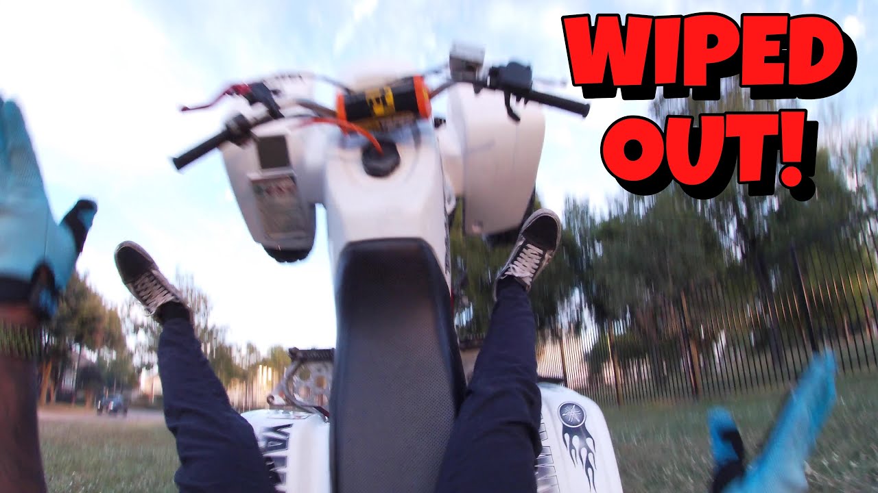 Learning How To Wheelie My Blaster GONE WRONG!