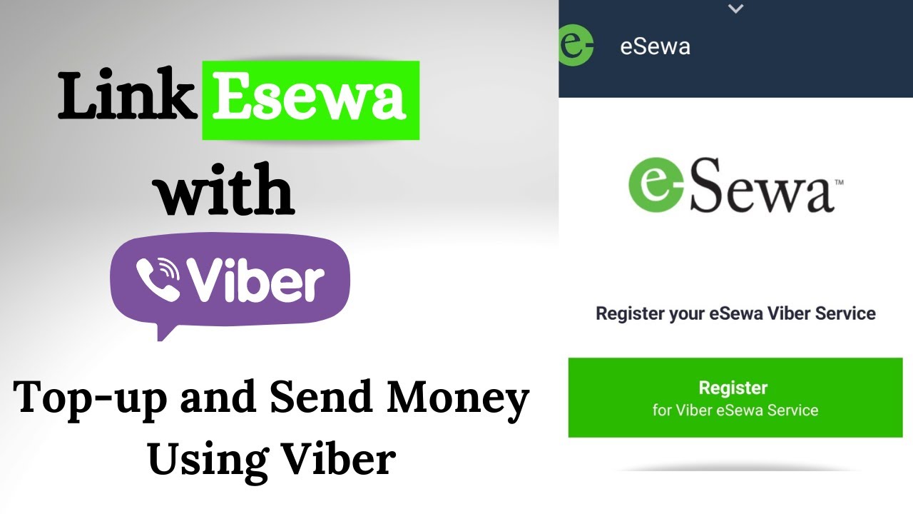 How to Link Esewa with Viber | Top up and Send Money Using Viber