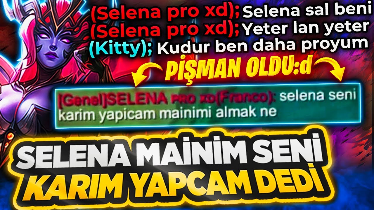 SELENA MAİNİMİ ALDIN SENİ KARIM YAPICAM DEDİ! EFSANE KAPIŞMA! TR 1 SELENA! @CedricMLBB @Norasama