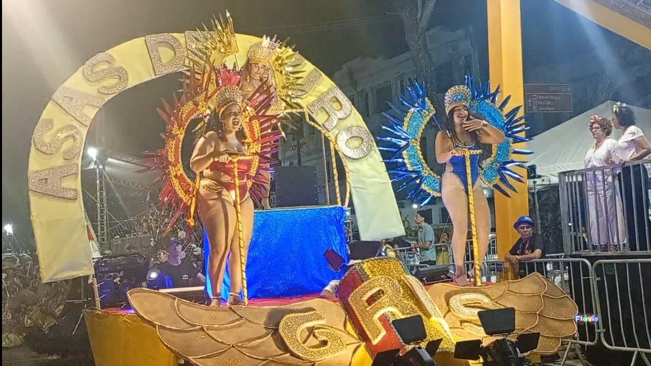 Asas de ouro na passarela do samba desfile das escolas de samba 