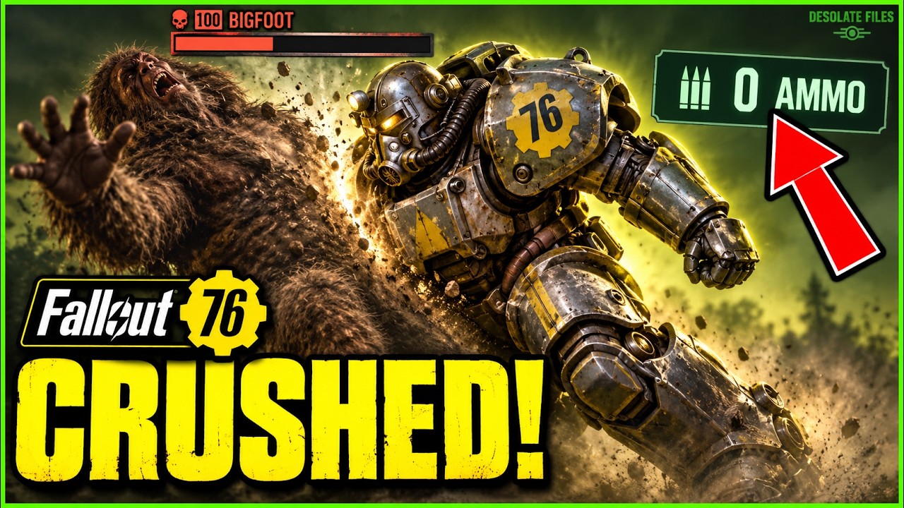 Fallout 76: хватит тратить боеприпасы на Бигфута