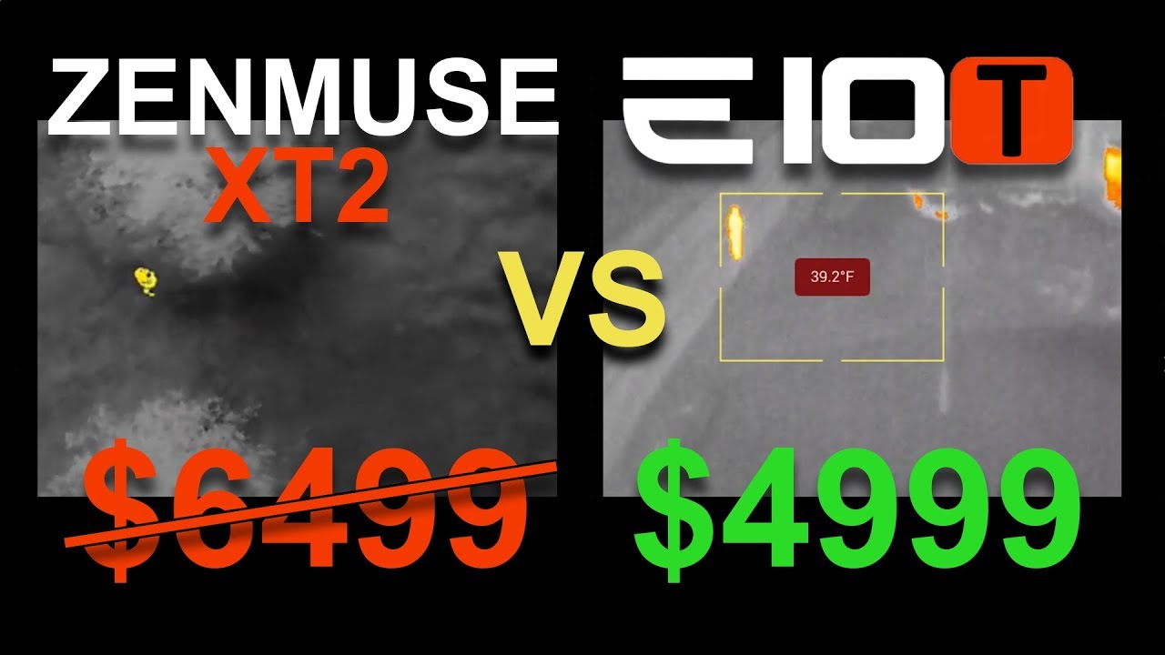 Yuneec E10T (320-PIXEL 4.3MM F/1.0 50&deg;FOV) vs CGOET and Zenmuse XT2