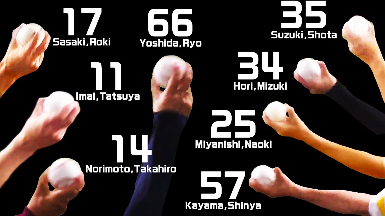 【贅沢にイッキ見】6球団投手スライダーまとめ