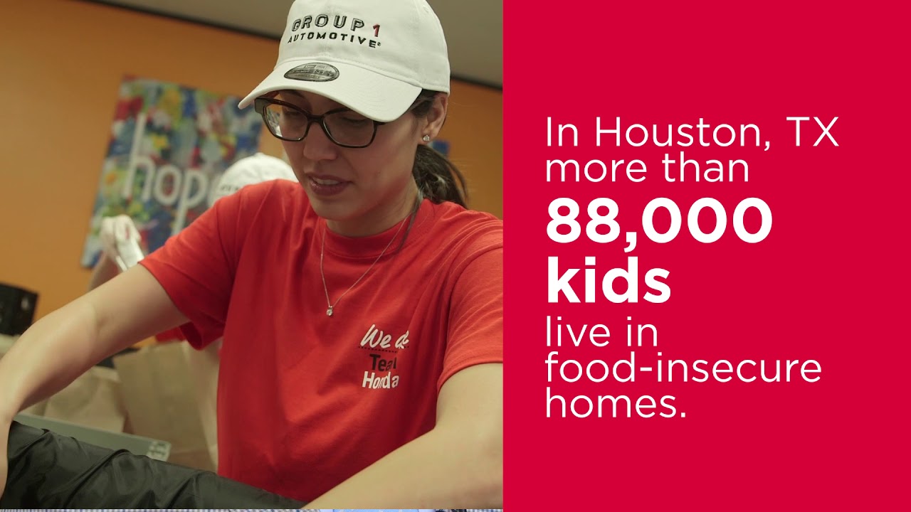 Group 1 + Team Honda Cares to support Kids' Meals Houston!