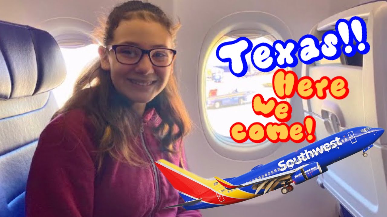 Our first time flying (Austin, Texas bound)