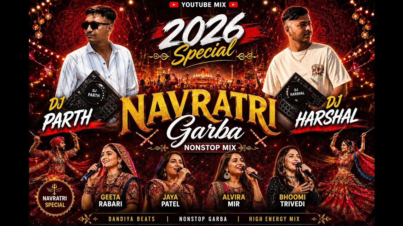 GUJRATI HIT NAVRATRI NON STOP GARBA // HIT GUJRATI  GARBA // 2026 // DJ HARSHAL & DJ PARTH