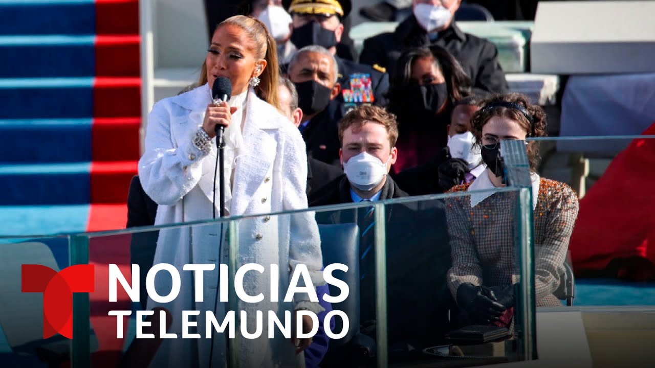 JLo habla en español en la juramentación de Joe Biden | Noticias Telemundo