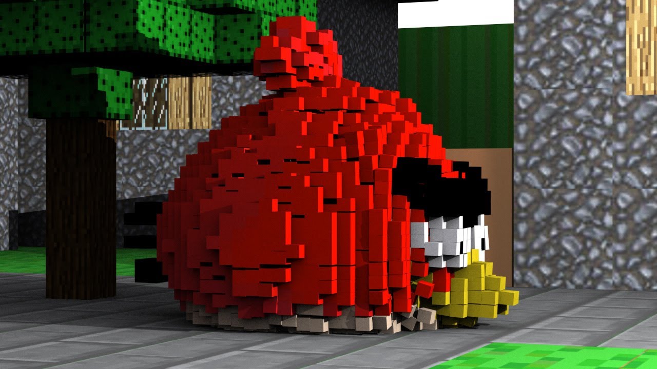 SMASHING ANGRY BIRDS(Minecraft Edition)