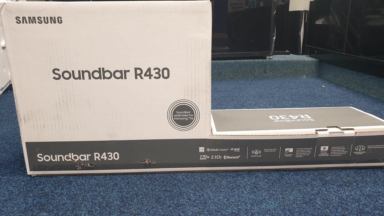 Samsung R430 / R450 Soundbar Unboxing and Setup